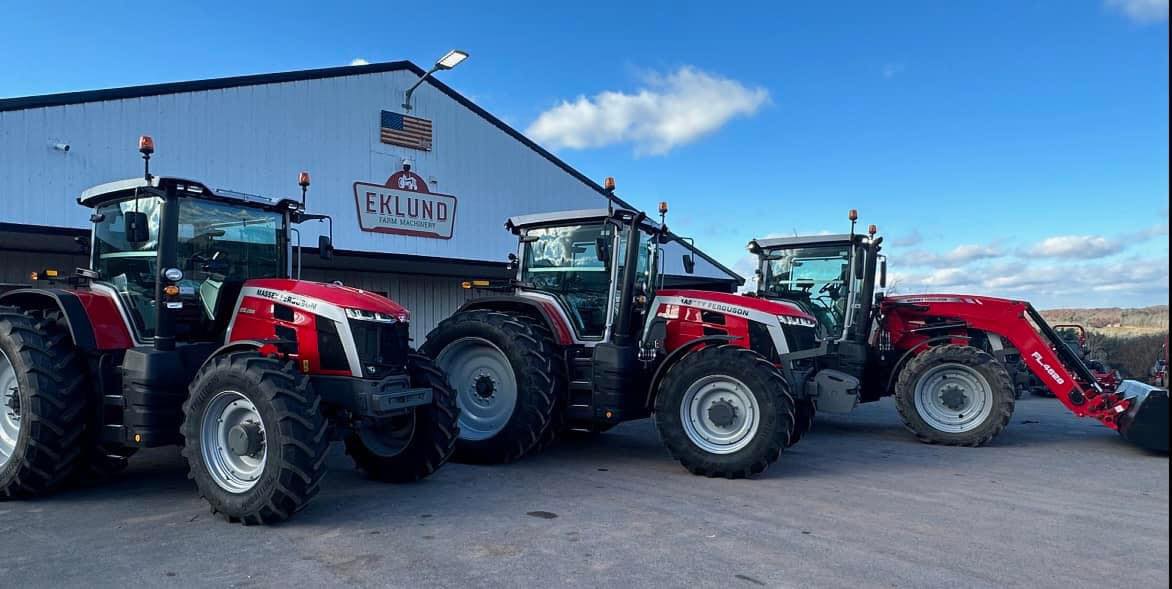 Massey Ferguson tractors at Eklund Farm Machinery dealership